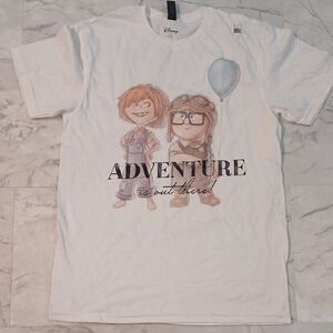Disney White Adult  'Adventure is Out There' Graphic Tee with Balloon